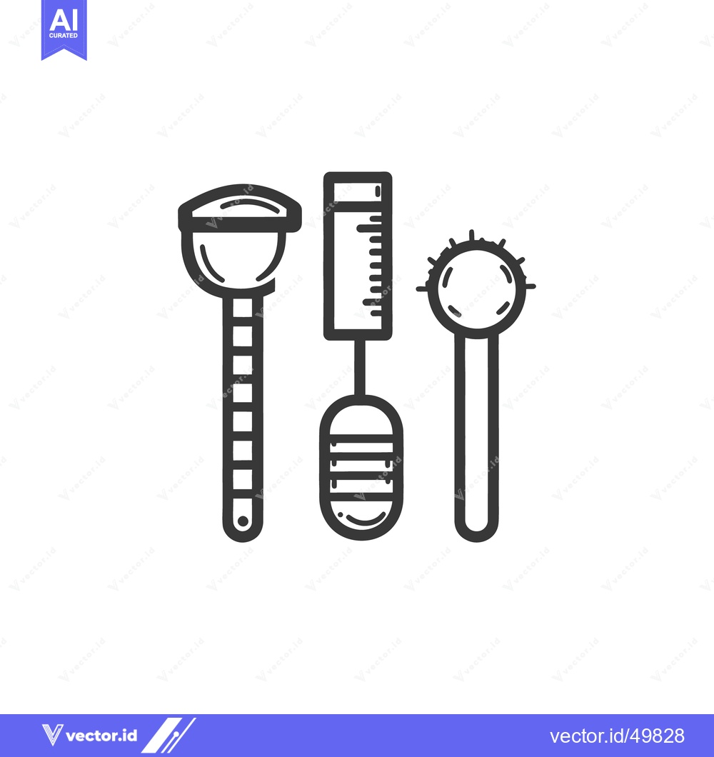 Premium Vector dari Three distinct tools used for medical or scientific purposes
