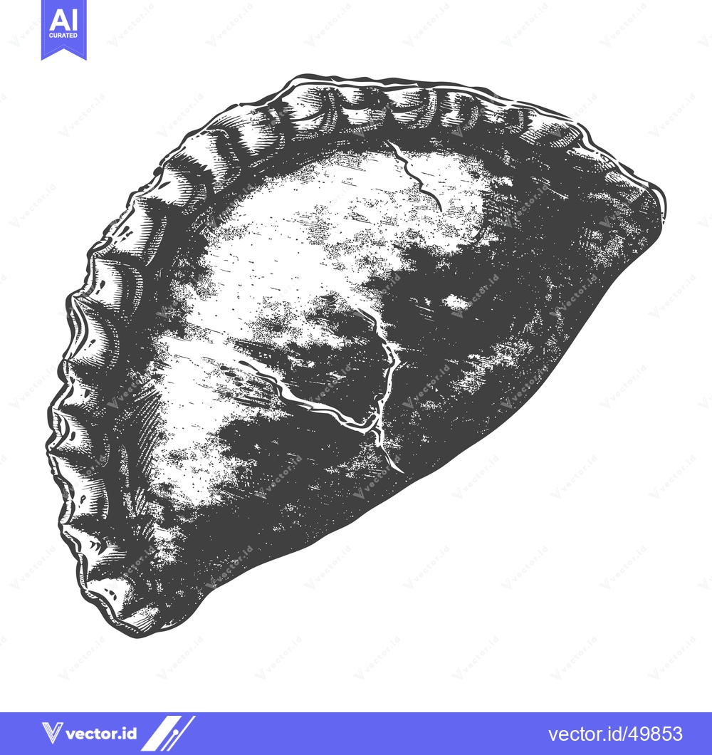 Premium Vector dari A Single Baked Empanada Food Illustration