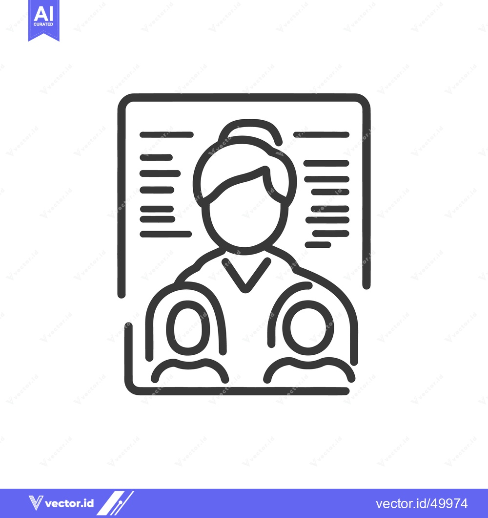 Premium Vector dari A monochrome icon depicting a woman with two children in front