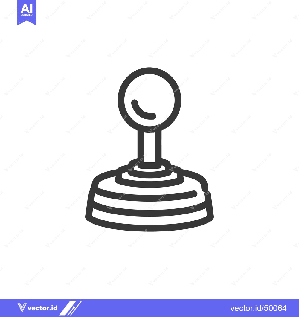 Premium Vector dari Retro Joystick Icon: Simple Line Art for Gaming Nostalgia and Design E