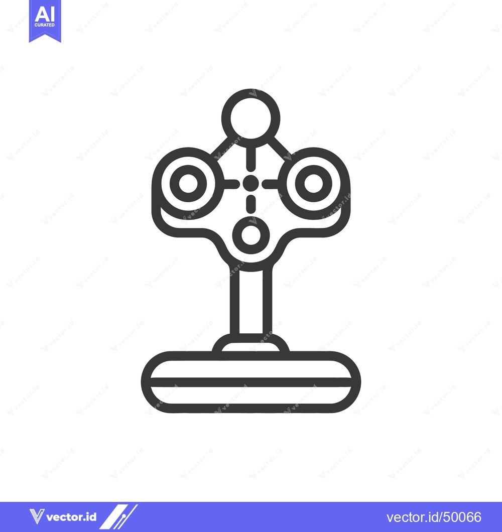 Premium Vector of A stylized illustration of a unique optical device design