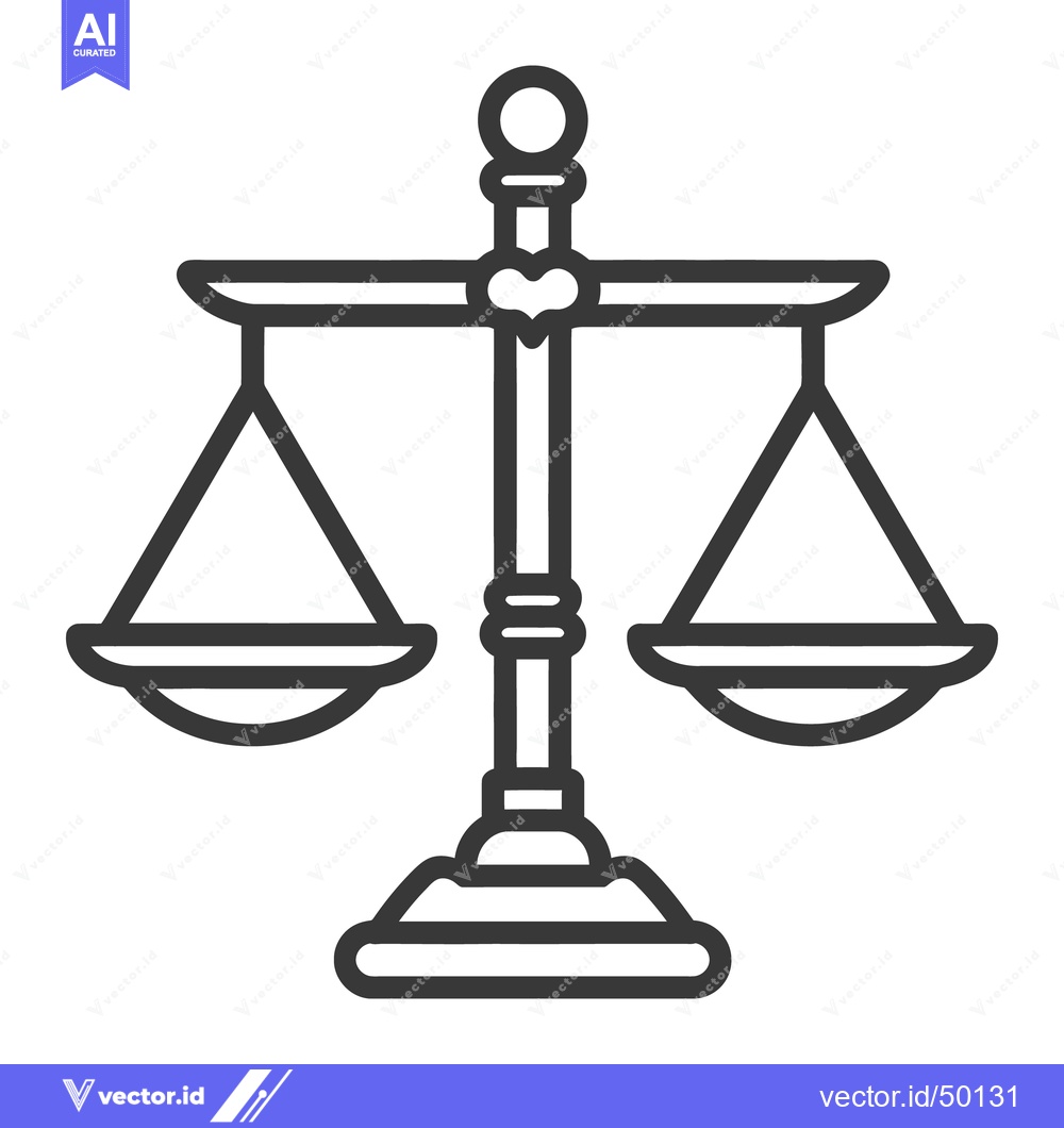 Premium Vector dari Depiction of an emblem representing justice and equitable measurements