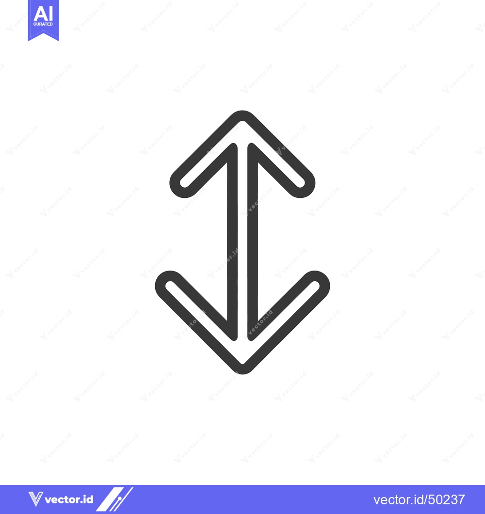 Premium Vector dari Up and Down Arrow Icon, Directional Symbol, Isolated on White Backgrou