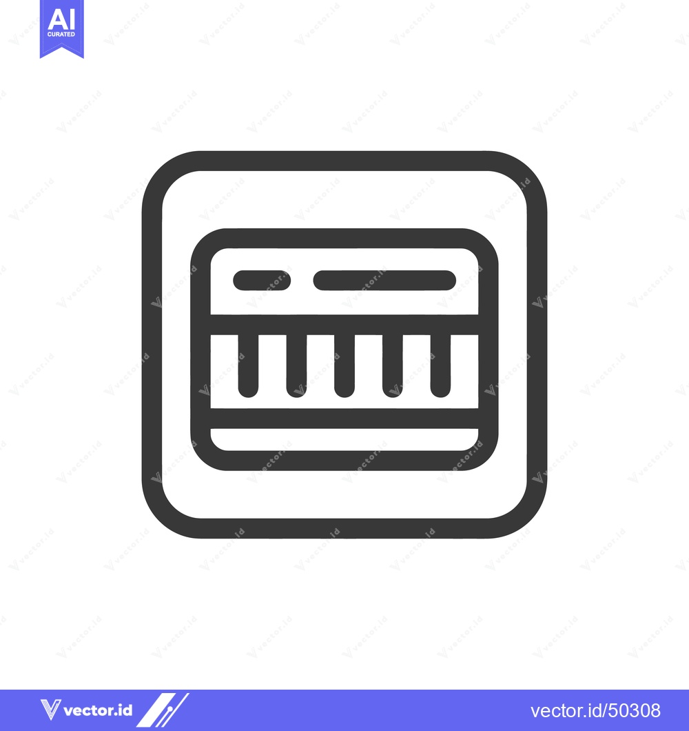 Premium Vector dari Dark Grey ATM Icon with Rounded Square Border on White Background