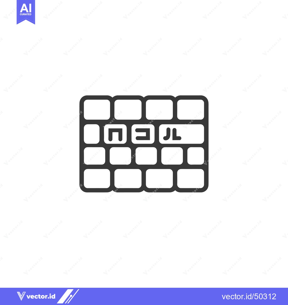 Premium Vector dari Keyboard with "M E J L" Keys in Outline