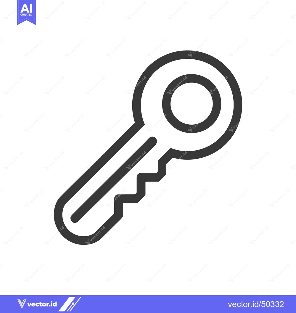 Premium Vector dari Minimalist Key Icon: Security, Access, and Unlock Symbolism