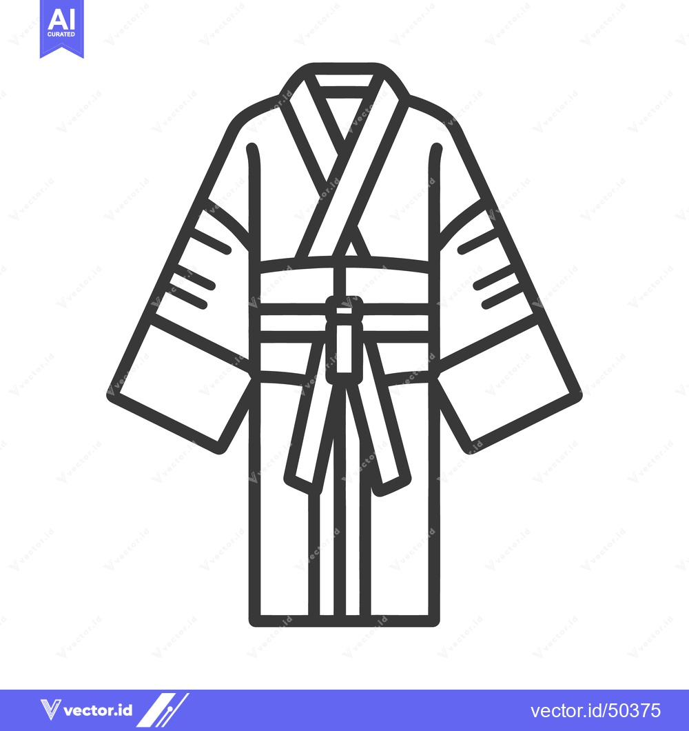 Premium Vector dari An illustrated drawing of a traditional garment with belt