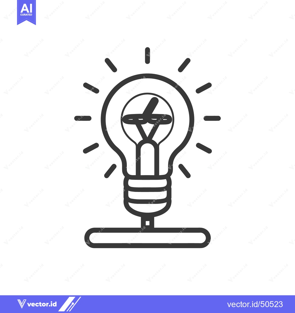 Premium Vector of A glowing light bulb graphic illuminating bright new concepts