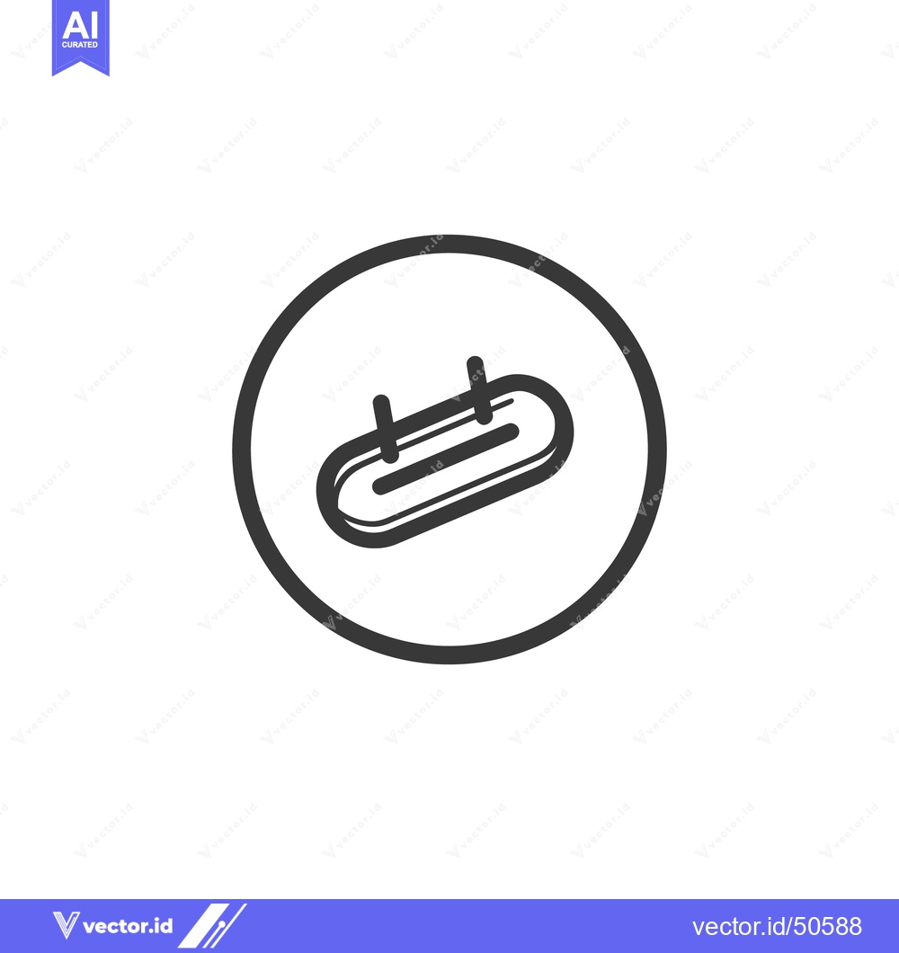 Premium Vector of Minimalist Black and White Icon of a Capsule in a Circle