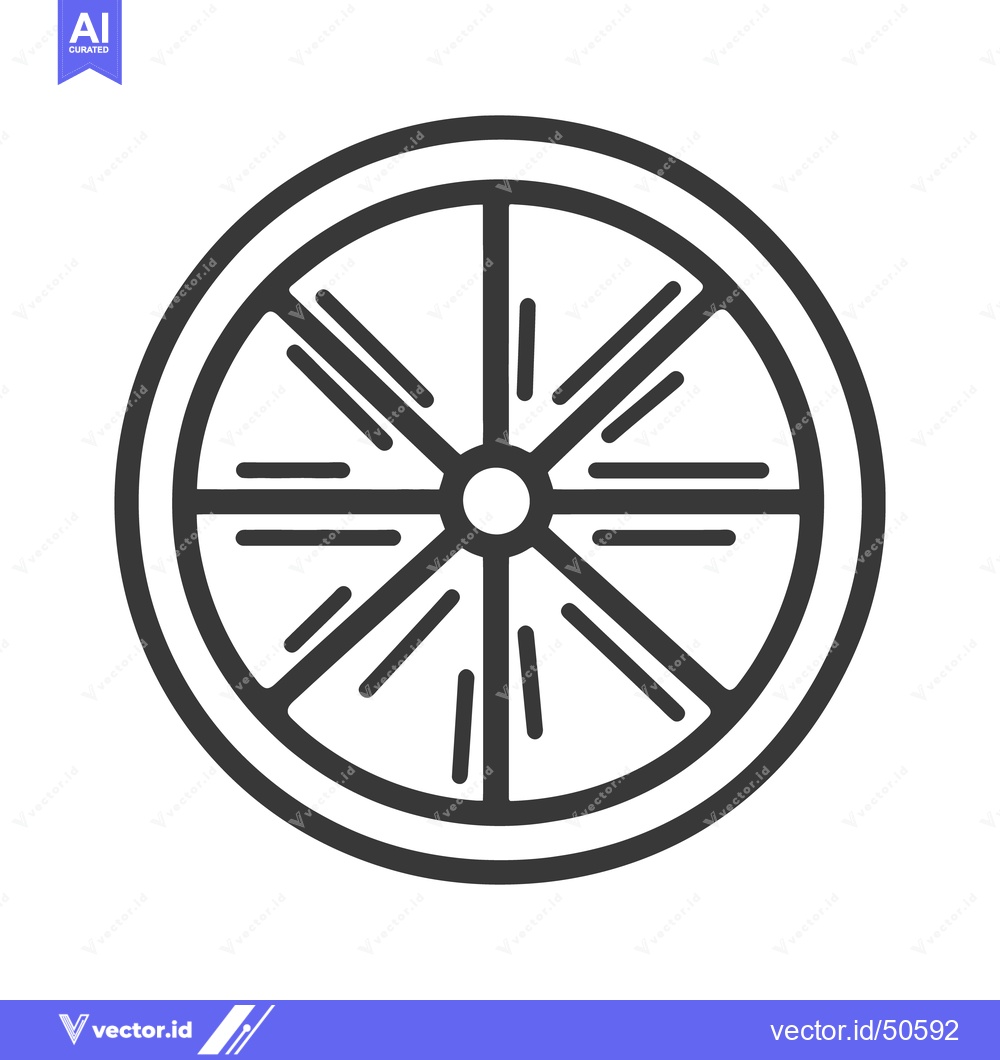 Premium Vector dari A stylized illustration representing a cross section of a citrus fruit