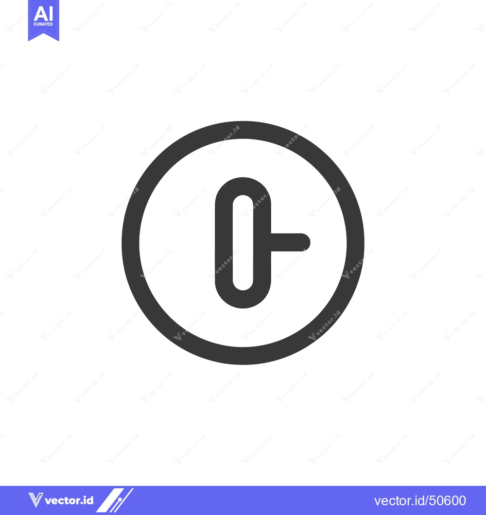 Premium Vector dari Minimalist Dark Gray Pull Icon in Circle on White Background