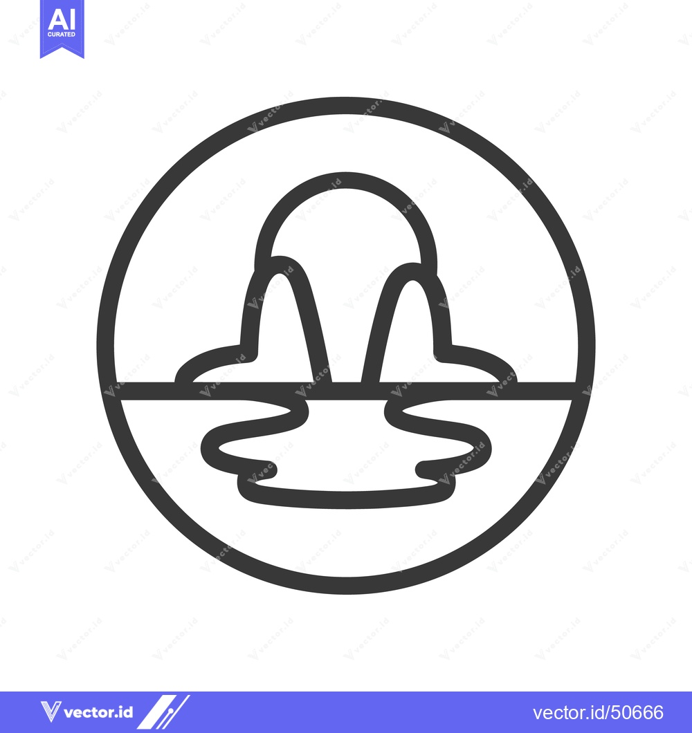 Premium Vector dari Minimalist Icon of Melting Iceberg in Circle Frame, Climate Change Con