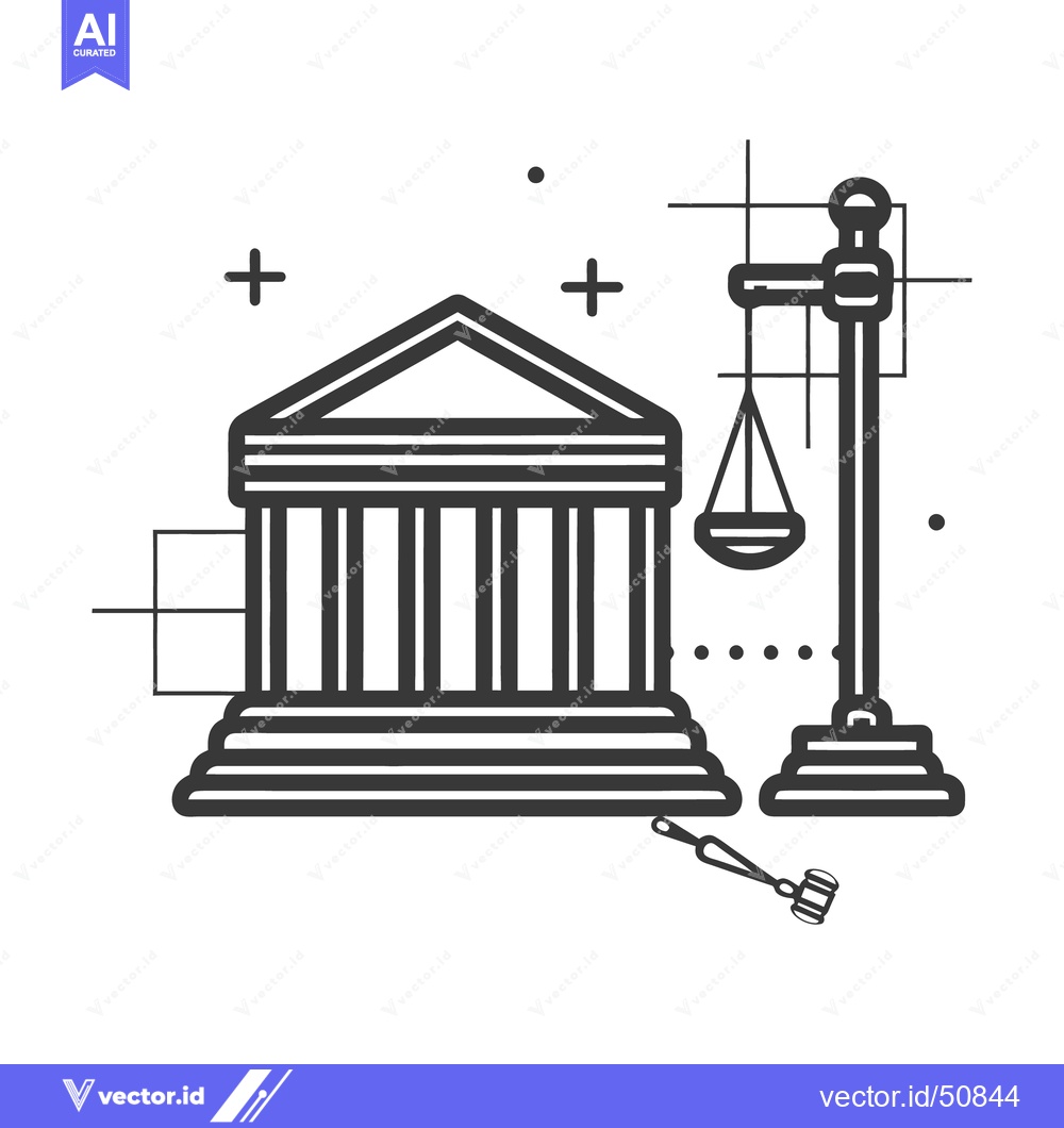 Premium Vector dari A stylized representation of legal justice and judgment concepts
