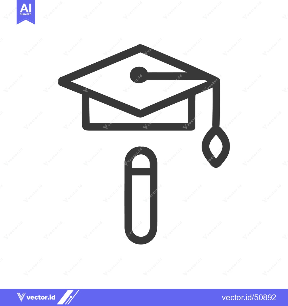 Premium Vector dari A simple illustrated graphic of education and graduation symbols