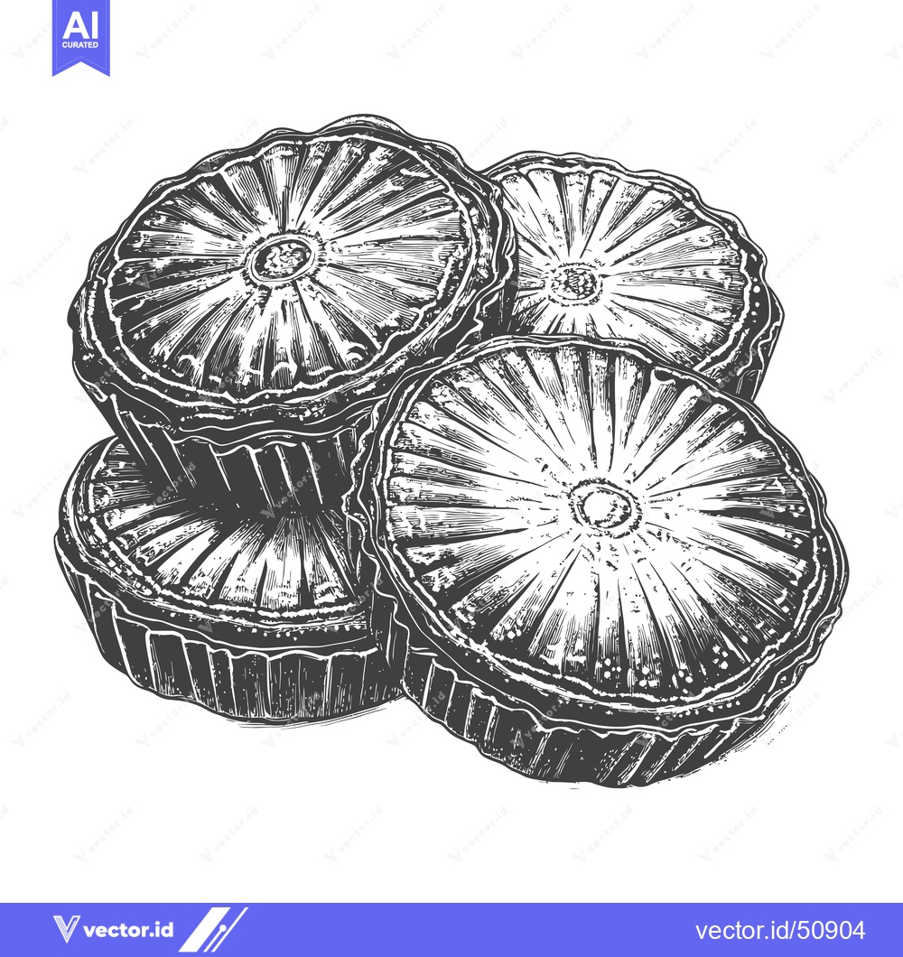 Premium Vector of A Detailed Illustration Of Sliced Pineapple Rings