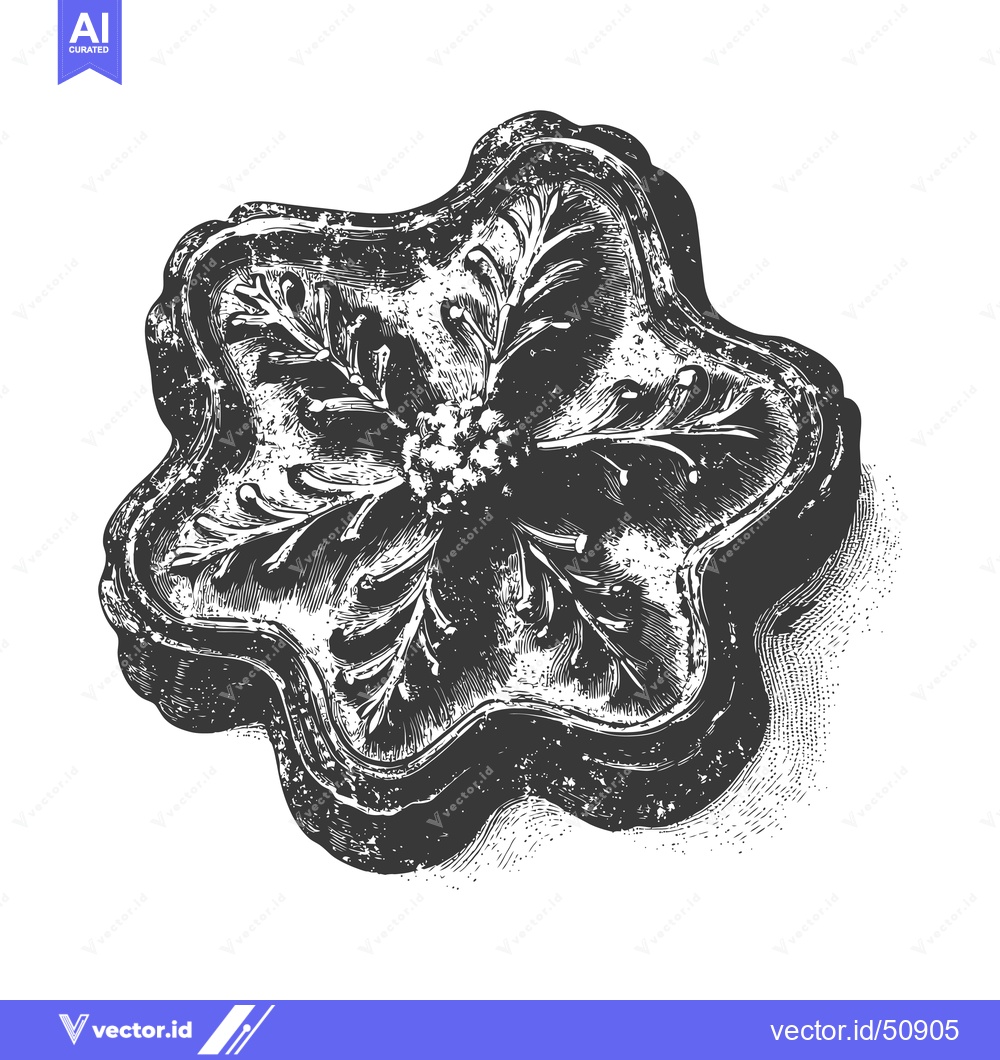 Premium Vector of Star Shaped Cookie With Snowflake Design