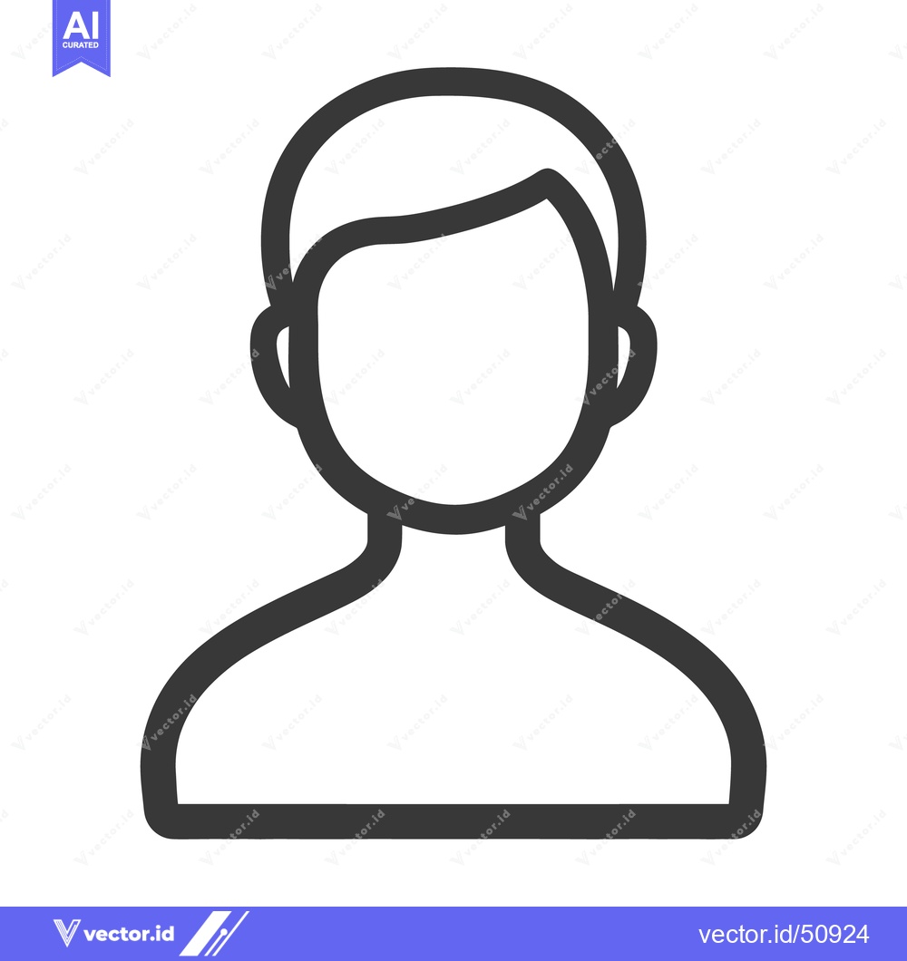 Premium Vector dari A simple and abstract depiction of a human person silhouette