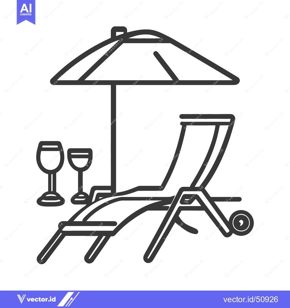 Premium Vector dari A relaxing scene of summer day with beach accessories