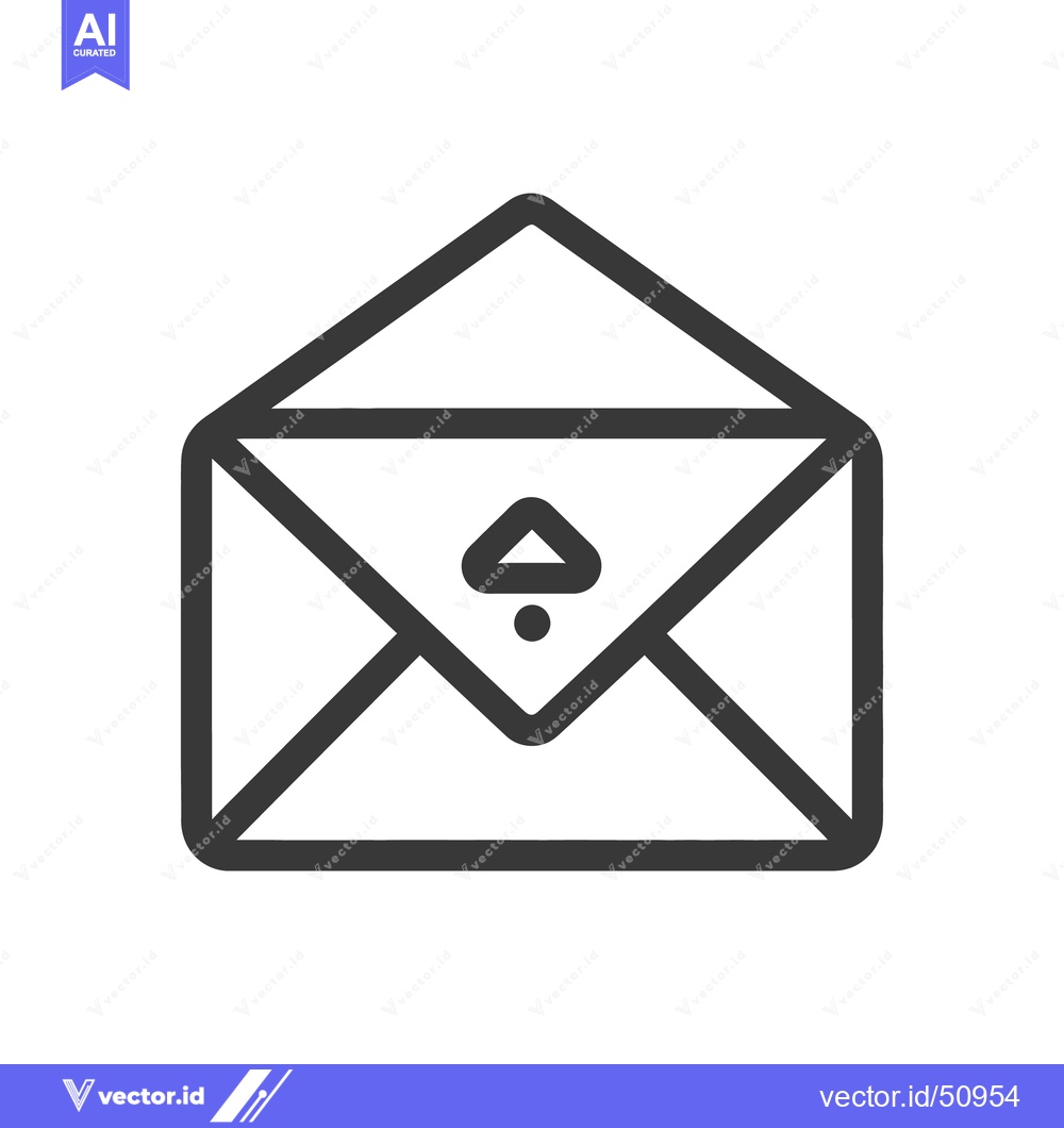 Premium Vector dari An open envelope icon showing a digital message sending out