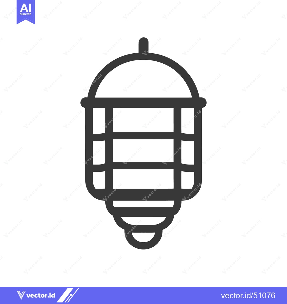 Premium Vector dari A Black And White Geometric Lamp Hanging From Above