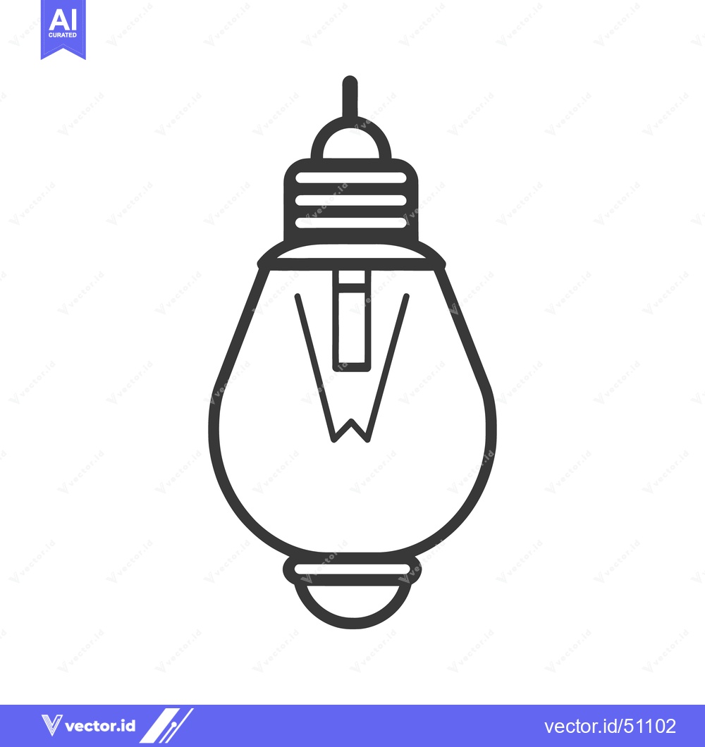 Premium Vector of A graphic illustration showing the basic features of a lightbulb