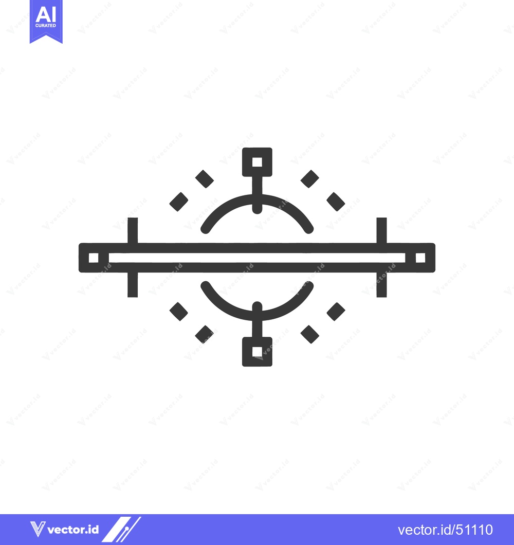 Premium Vector dari Vector Path Editing Icon: Precise Control with Handles and Anchor Poin
