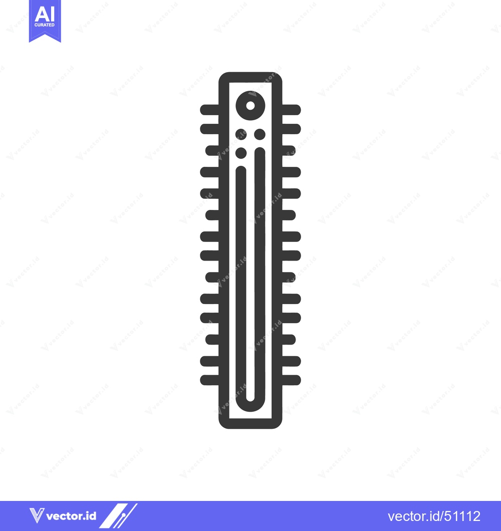 Premium Vector of Minimalist Icon of a Hair Roller with Distinctive Rounded Spikes