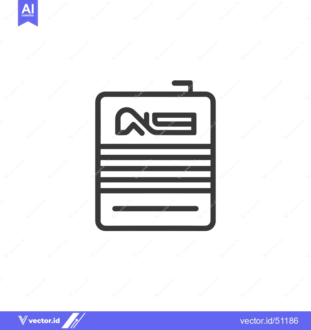 Premium Vector of Line Art Icon of a Can with a Handle and a Label