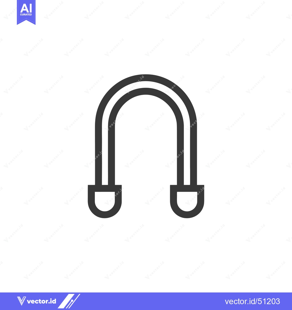 Premium Vector dari Line art icon of a fitness exercise tool