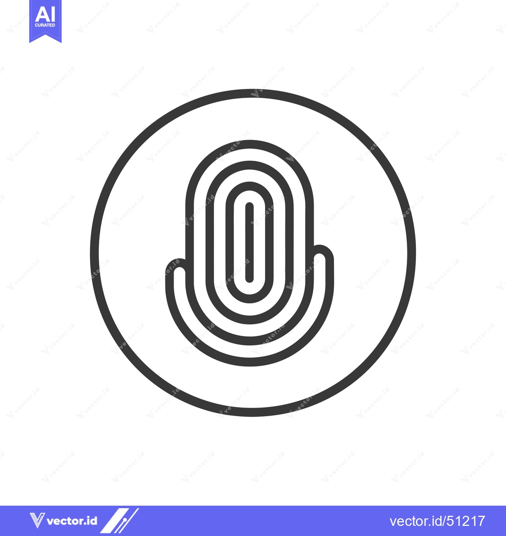 Premium Vector dari Line Art Icon of a Microphone in a Circle