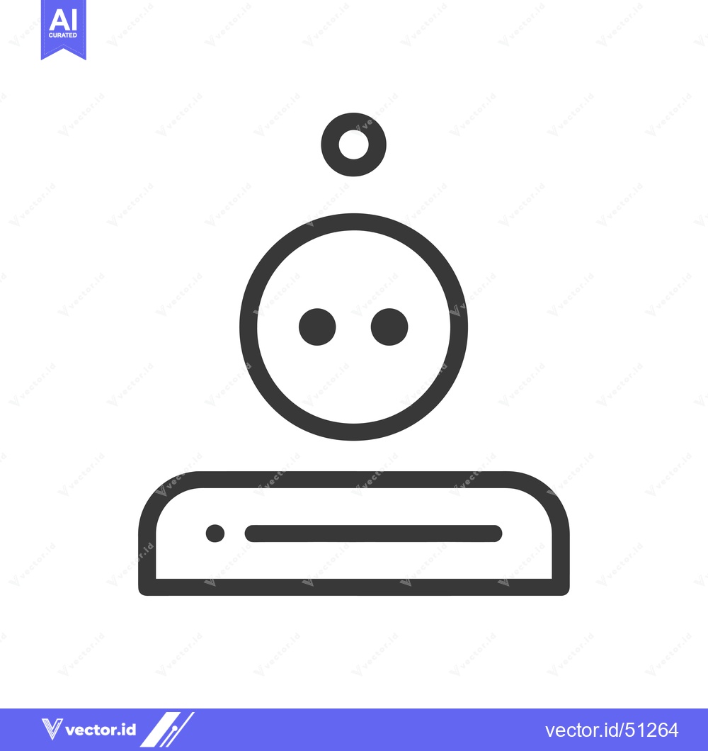 Premium Vector dari Line Art Icon of a Wall Outlet