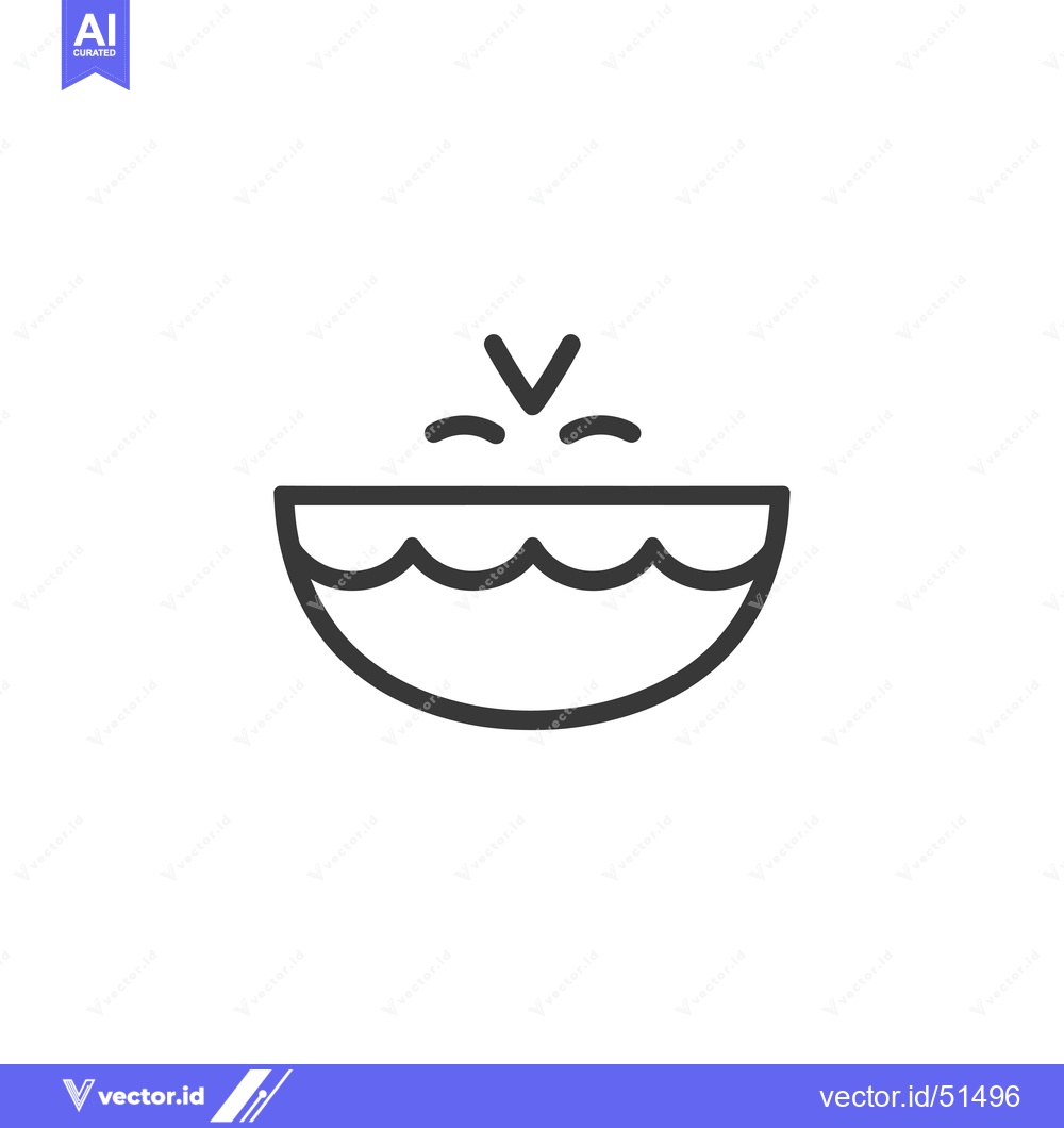 Premium Vector dari Line Art Illustration of a Bowl with Water Splashing Out