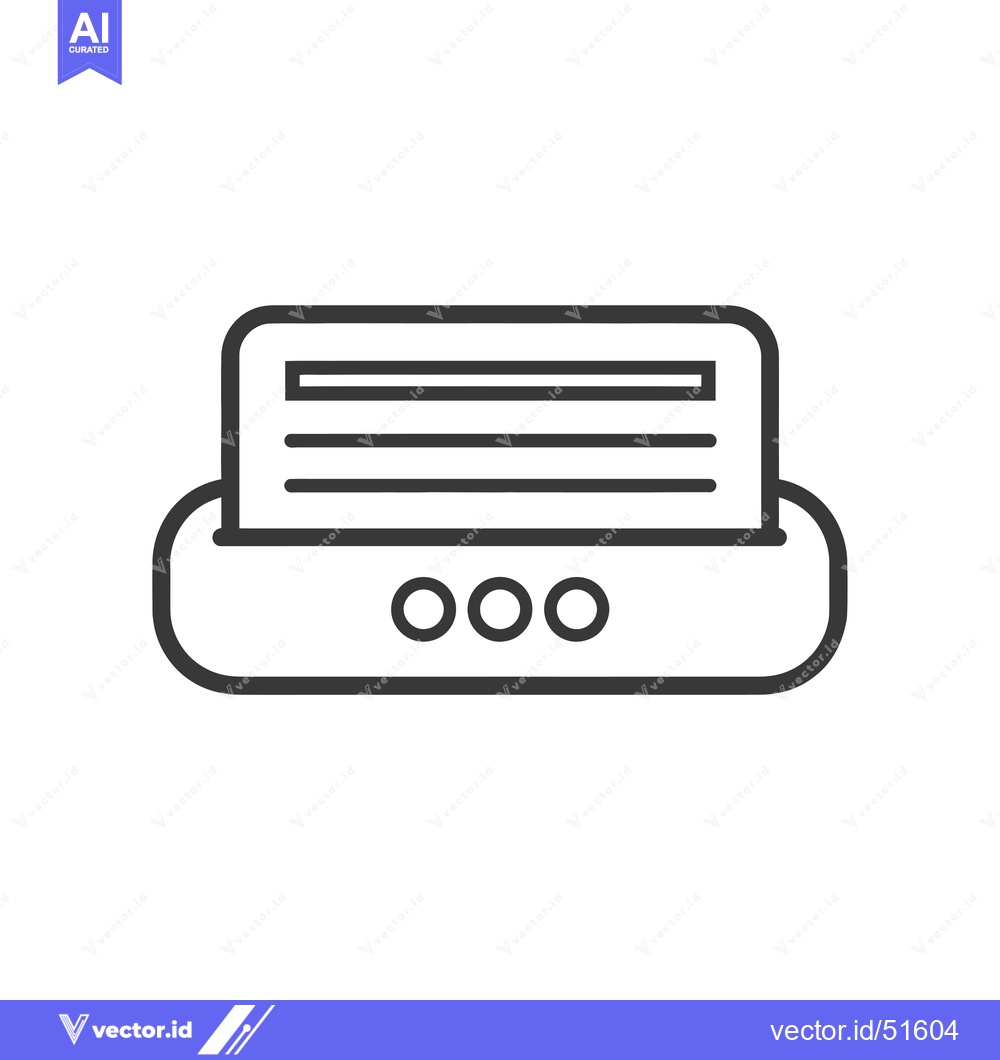 Premium Vector dari Line art illustration of a card reader with three buttons