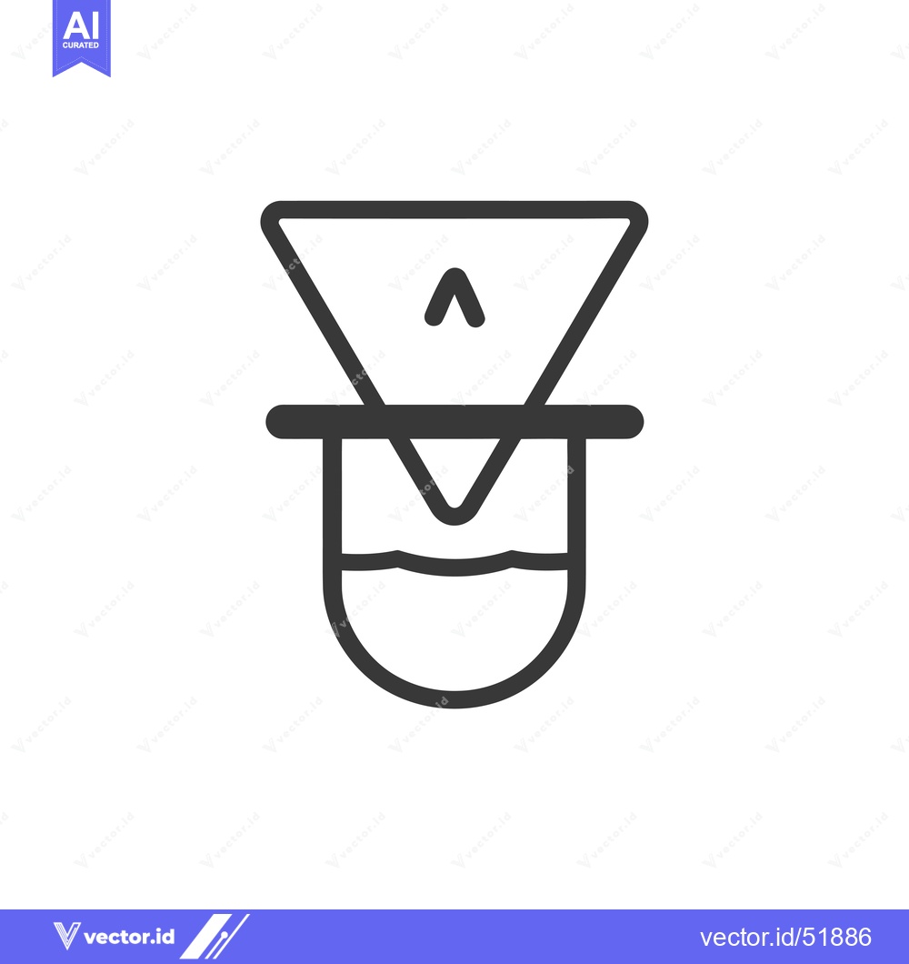 Premium Vector dari Line Art Illustration of a Coffee Filter and Carafe