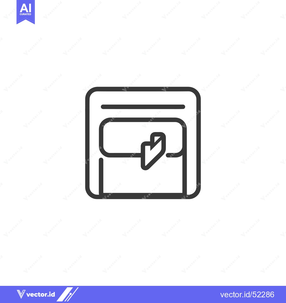 Premium Vector of Line art illustration of a game cartridge