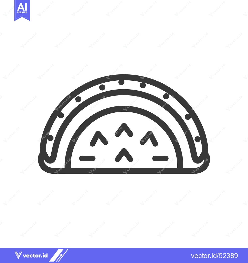 Premium Vector of Line Art Illustration of a Half Moon with Dots and Triangles