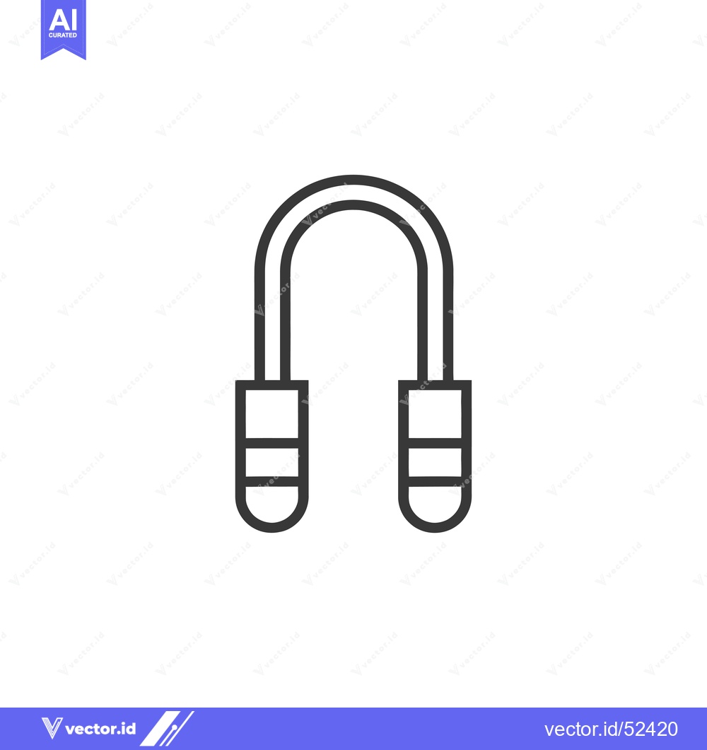 Premium Vector dari Line art illustration of a hand grip strengthener