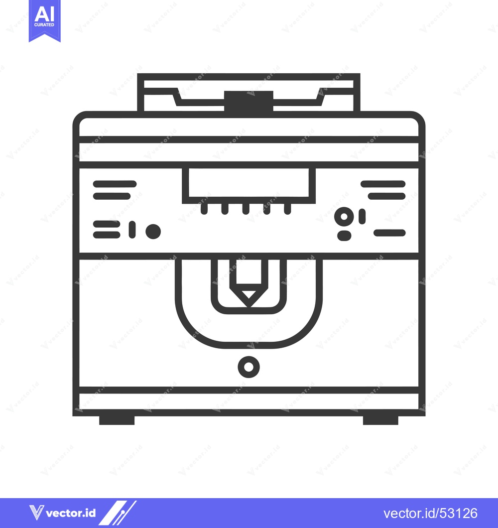 Premium Vector dari Line Art Illustration of an Electric Pencil Sharpener