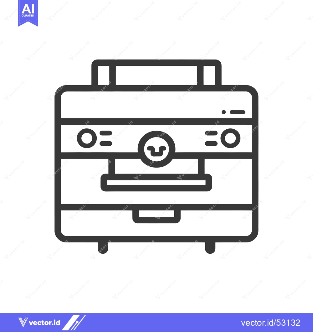 Premium Vector of Line art illustration of an espresso machine