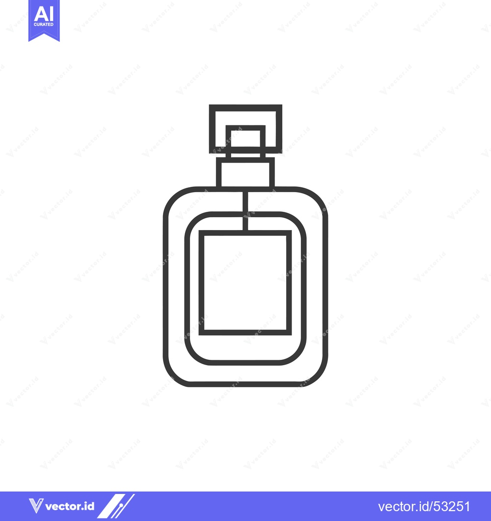 Premium Vector dari Line Art Illustration of a Perfume Bottle
