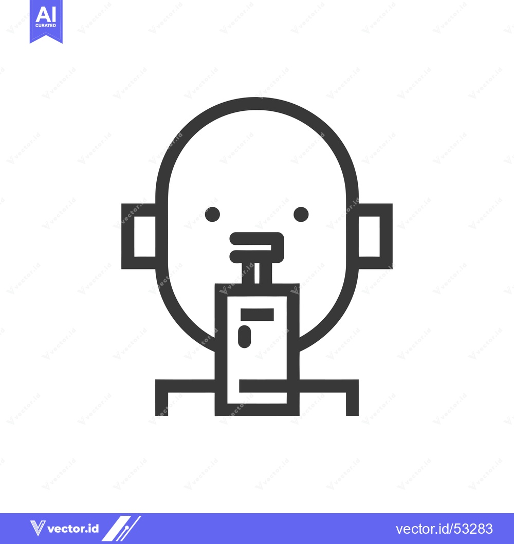 Premium Vector of Line art illustration of a person holding a bottle of liquid