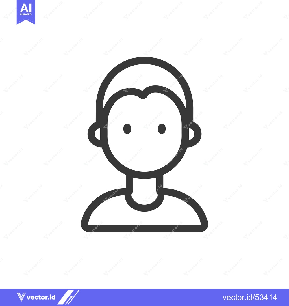 Premium Vector dari Line art illustration of a person's face and torso
