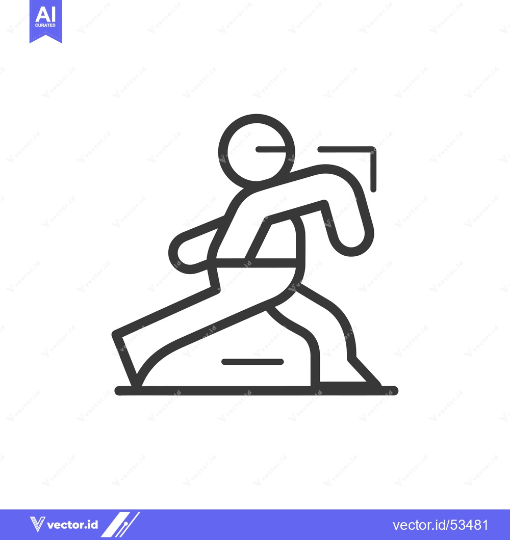 Premium Vector dari Line Art Illustration of a Person Walking