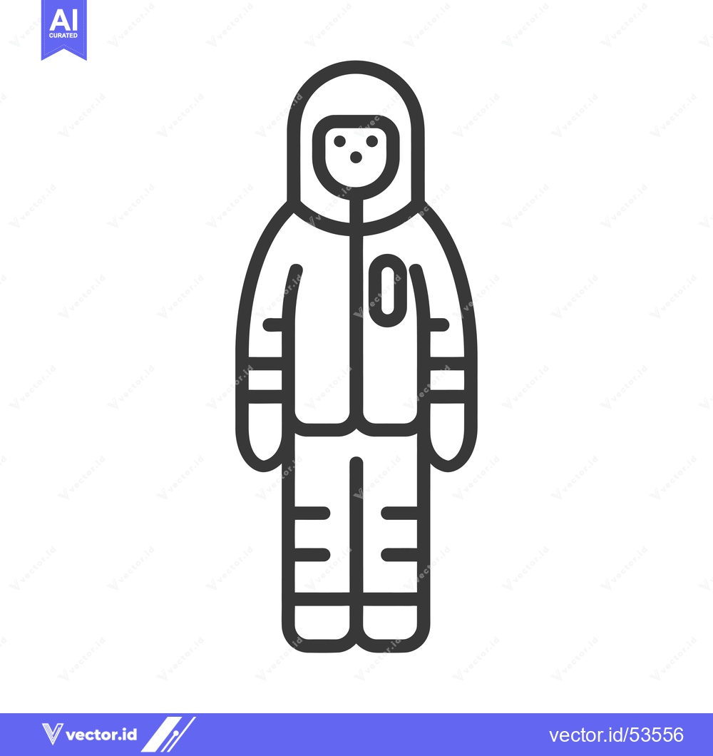 Premium Vector of Line art illustration of a person wearing a winter jacket and pants
