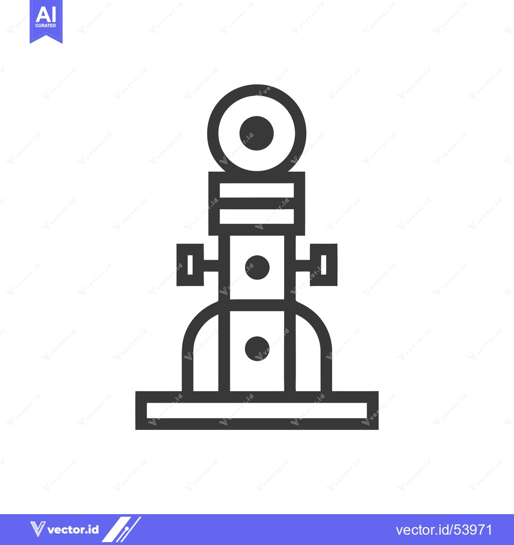 Premium Vector dari Line art illustration of a simple toy for a cat