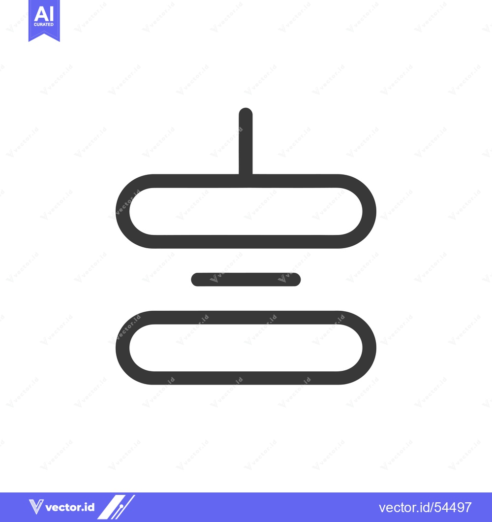 Premium Vector dari Line Art Illustration of a Suspended Object