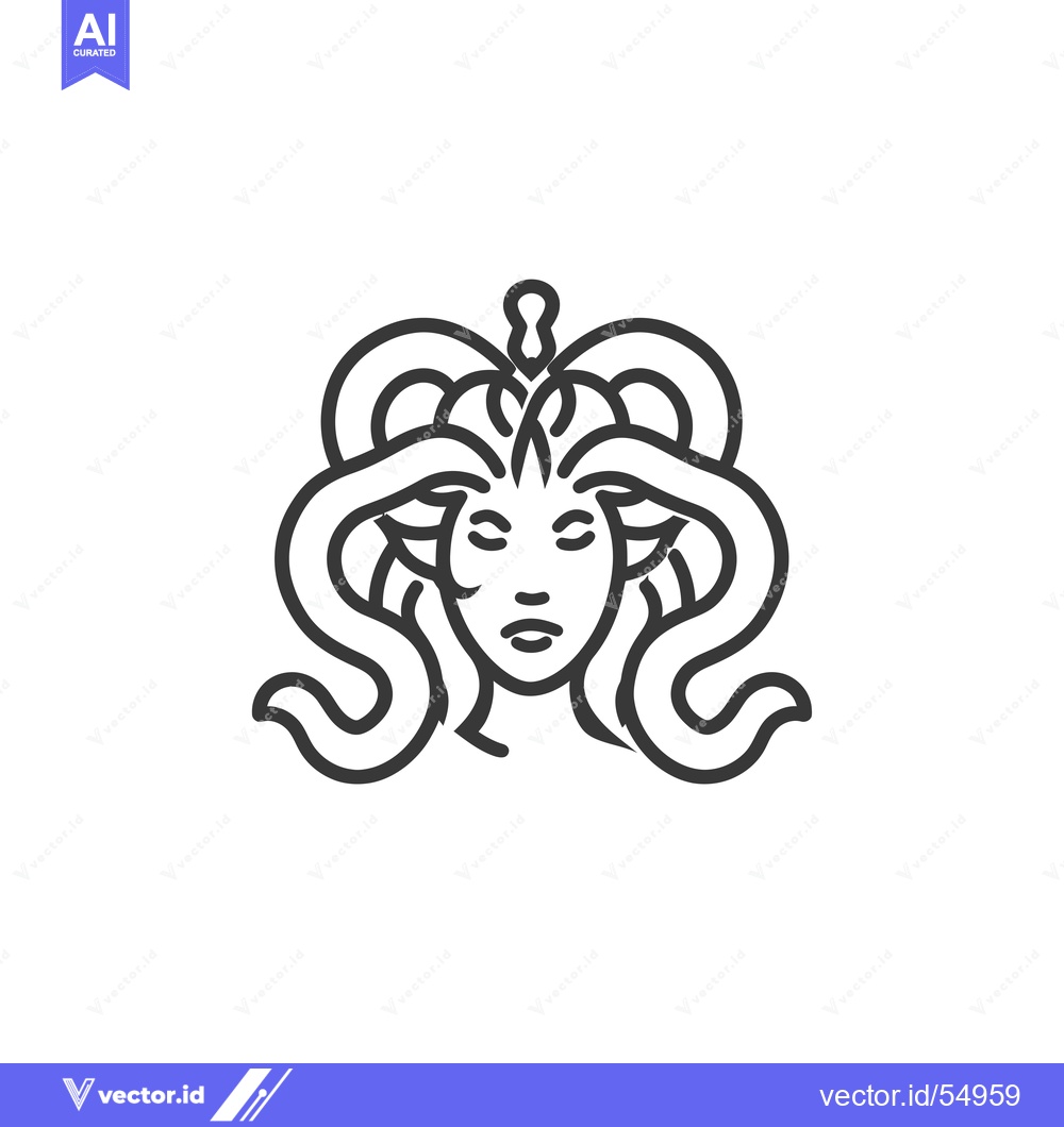 Premium Vector of Line Art Illustration of a Woman with Curled Hair and a Crown