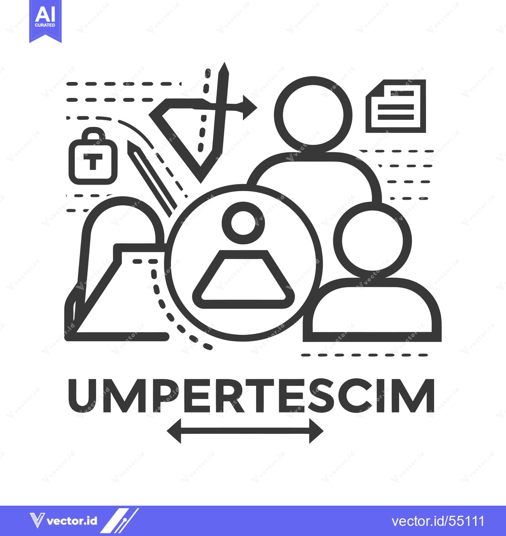 Premium Vector of Line Art Illustration of People, Security, and Documents
