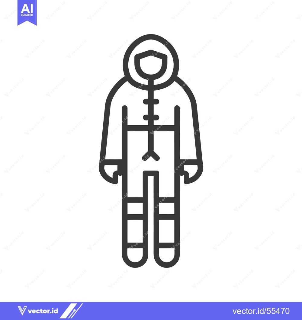 Premium Vector of Line drawing illustration of a person wearing a hooded winter coat