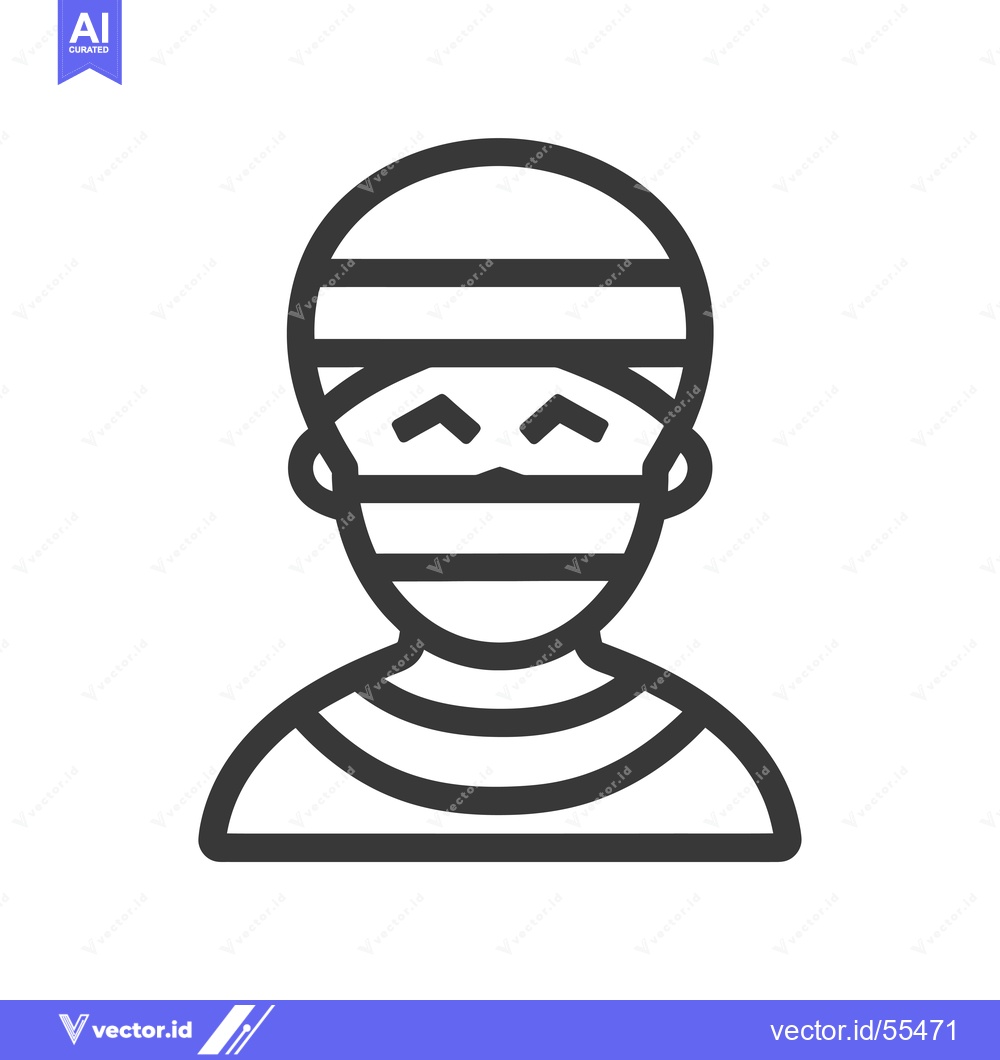 Premium Vector dari Line drawing illustration of a person wearing a striped hat and shirt